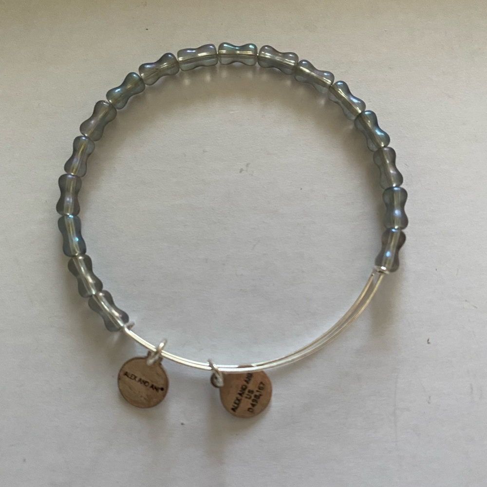 Alex and Ani Beaded Bracelet in Rafaelian Silver